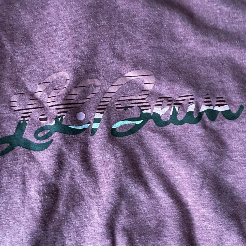 L.L. Bean Soft cozy Pink logo Sweatshirt hoodie - Picture 6 of 14